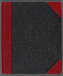 Bound notebook containing blocking notes and a cast list for A Trip to Japan
