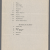 Costume and property lists for A Yankee Circus on Mars/ music: Manuel Klein and Jean Schwartz; lyrics: Harry Williams; libretto: George V. Hobart