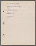 Costume and property lists for A Yankee Circus on Mars/ music: Manuel Klein and Jean Schwartz; lyrics: Harry Williams; libretto: George V. Hobart