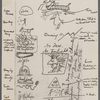 Notes in sketch form for a lecture. Inscribed to Charles [Warren Stoddart] at end of British lecture tour, "Jan. 9, 1874. 10.30pm."