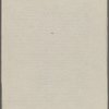 Notes in sketch form for a lecture. Inscribed to Charles [Warren Stoddart] at end of British lecture tour, "Jan. 9, 1874. 10.30pm."