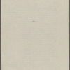 Notes in sketch form for a lecture. Inscribed to Charles [Warren Stoddart] at end of British lecture tour, "Jan. 9, 1874. 10.30pm."