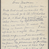Dodge, Mary Mapes, ALS to. Nov. 9, 1880.