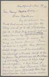 Dodge, Mary Mapes, ALS to. Nov. 9, 1880.
