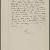 Fuller, [Franklin], ALS to. Oct. 16, 1889.