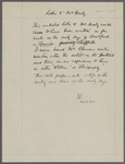 Healy, [George P. A.], ALS to. [Mar. 25, 1879]. Previously [1868?].