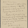 Lyon, Isabel, ALS to. Aug. 15, [1905].