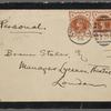 Stoker, [Bram], AL to. Nov. 2, 1896.