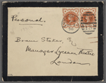 Stoker, [Bram], AL to. Nov. 2, 1896.