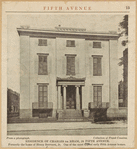 Residence of Charles de Rham, 24 Fifth Avenue. Formerly the home of Henry Brevoot, Jr. One of the most typical early Fifth Avenue homes

