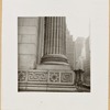 New York Public Library (exterior) Fifth Avenue column & urn