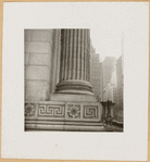 New York Public Library (exterior) Fifth Avenue column & urn