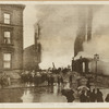 Windsor Hotel fire in progress