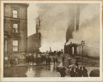 Windsor Hotel fire in progress