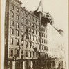 Windsor Hotel fire in progress