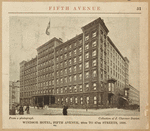 Windsor Hotel, Fifth Avenue, 46th to 47th Streets, 1898