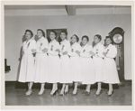 Group portrait of women's group at Abyssinian Baptist Church, Harlem, New York City, circa 1940s