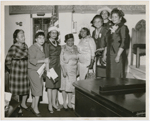Group portrait of women congregants at Abyssinian Baptist Church, Harlem, New York, circa 1950s