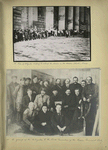 Line of delegates wishing to attend the session at the Bolshoi Theater, Moscow.; A group of the delegates to the Ninth Convention of the Russian Communist Party.