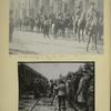 Cossacks parading on May 1, 1918.;  Leon trotzky, Minister of War of the Soviet Republic, surrounded by his Revolutionary General Staff…