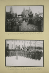 Red soldiers parading through Red Square…;  Red Army cadets of the " First Moscow Officers Training School."