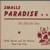 Smalls Paradise Souvenir Photo Holder