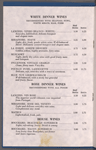 Vincent's Place Wine List
