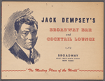 Jack Dempsey's Broadway Bar and Cocktail Lounge Souvenir Photo Holder