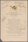 Anniversary Dinner Given to the Members of the Blackbirds Company