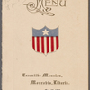 Dinner Given by President and Mrs. King to Mr. and Mrs. Taylor - Menu