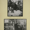 A symbolic float in the May day celebration, Moscow, May 1, 1920.; A chorus of Russian children in the open air during the holiday celebration last May day.