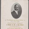Banquet in Honor of the Bishops and General Officers of the AME Zion Connecticut Council