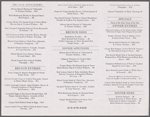 Brunch and Dinner Menu