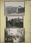 Parading; Paading; Russian workers marching in may day celebrating in Moscow.