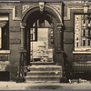 Facade of a gutted house, New York City