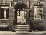 Facade of a gutted house, New York City