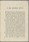 Is Mrs. Maybrick Guilty?