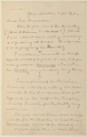 Duneka, [Frederick], ALS to. Sept. 11, 1902.