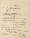 Duneka, [Frederick], ALS to. [1902]