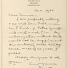 Duneka, [Frederick], ALS to. Dec. 30, 1908.