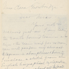 Trowbridge, Clara, ALS to. Dec. 20, 1881. 