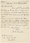 Lumley, Arthur, ALS to. Oct. 16, 1900. With 2 related letters.