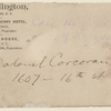 Corcoran, Colonel, ALS to. [189-]