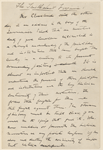 Warner, Charles Dudley. The Truth about Virginia. MS draft, undated, unsigned. [NY Jun.-Jul. '98]