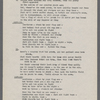 Production notes including script fragments, song lyrics, and sheet music from Everything