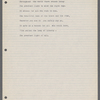 Production notes including script fragments, song lyrics, and sheet music from Everything
