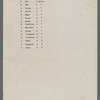 Production notes including script fragments, song lyrics, and sheet music from Everything