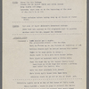 Production notes including script fragments and song lyrics from Everything