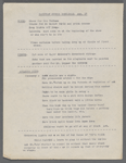 Production notes including script fragments and song lyrics from Everything