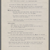Production notes including script fragments and song lyrics from Everything